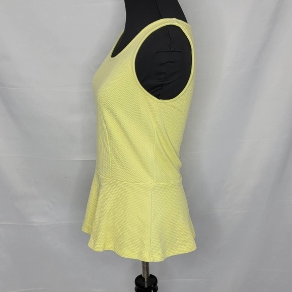 ANN Taylor Neon Yellow Tank with Flair Waist - Picture 7 of 12